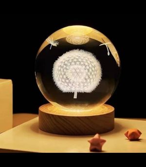 LED Crystal Ball Dandelion | Twist Haven LED Crystal Ball Dandelion