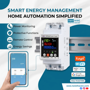 63A WiFi Smart Voltage Protector – 5-in-1 Safety