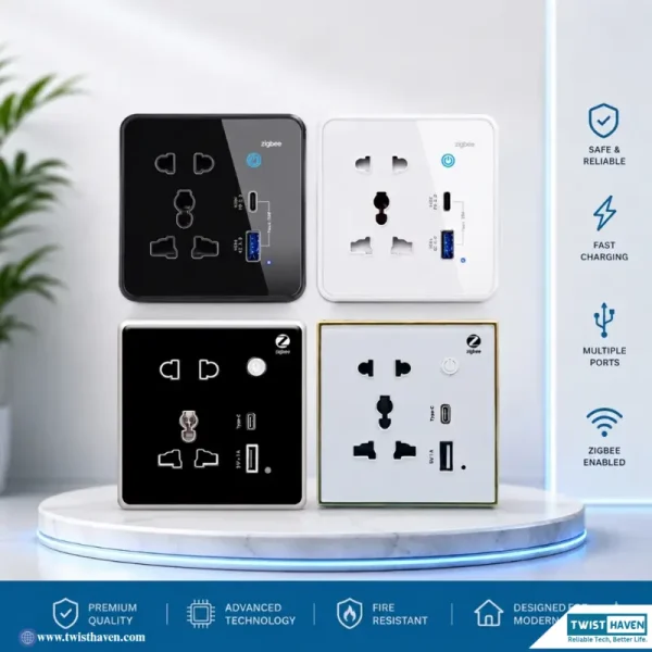 Tuya Smart Plug Wall Socket with | Twist Haven